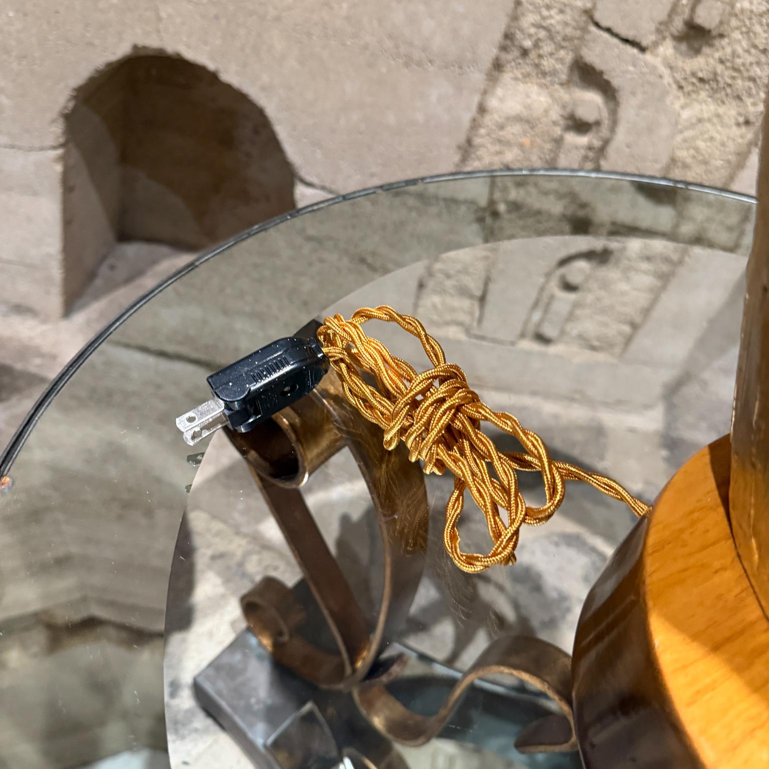 1950s Lamb's Head French Gold Leaf Table Lamps For Sale 9