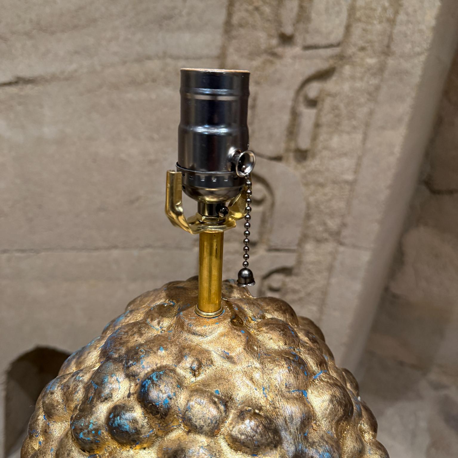 1950s Lamb's Head French Gold Leaf Table Lamps For Sale 10