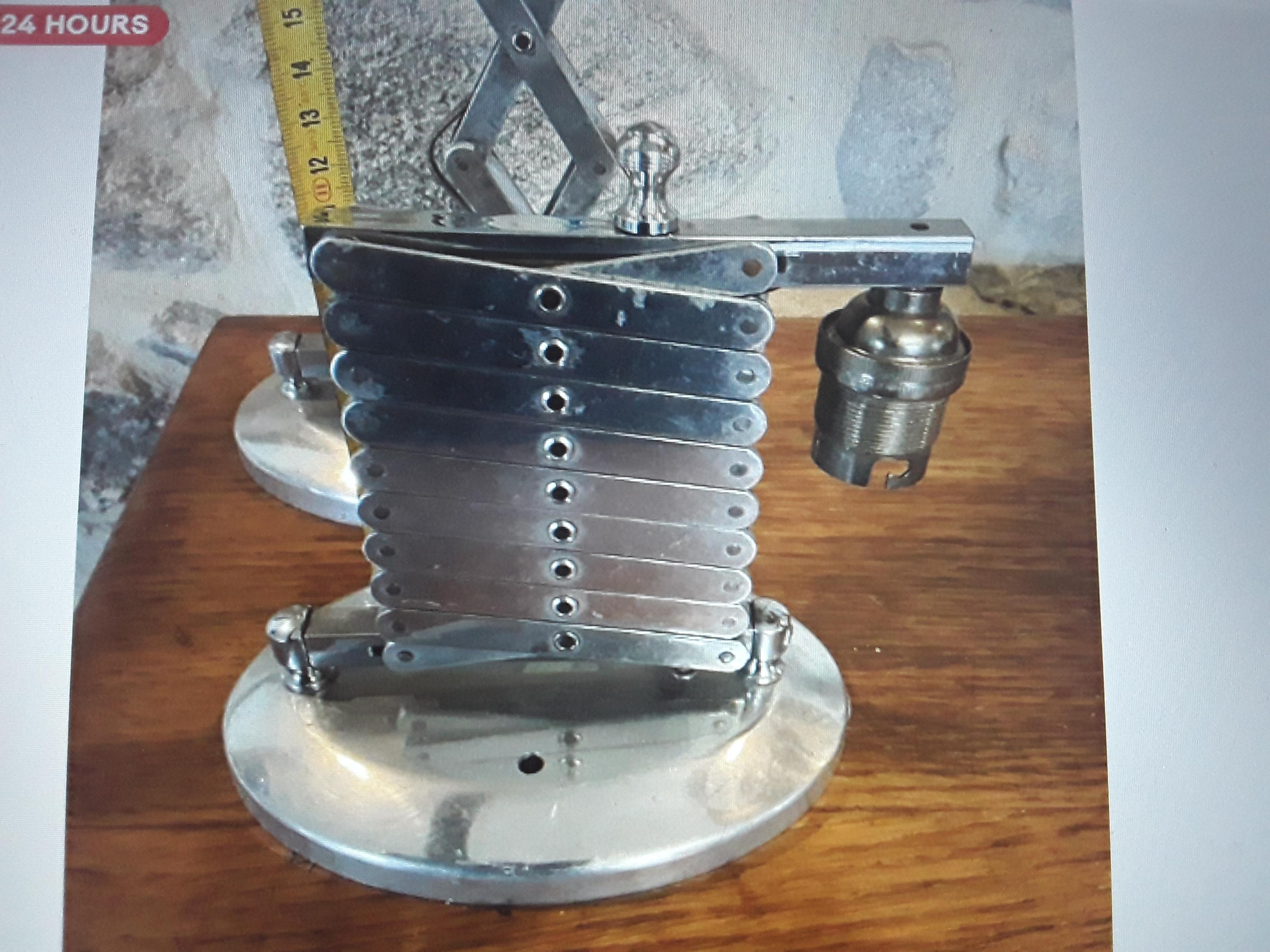 1950's French Loft MCM Large Chromed 