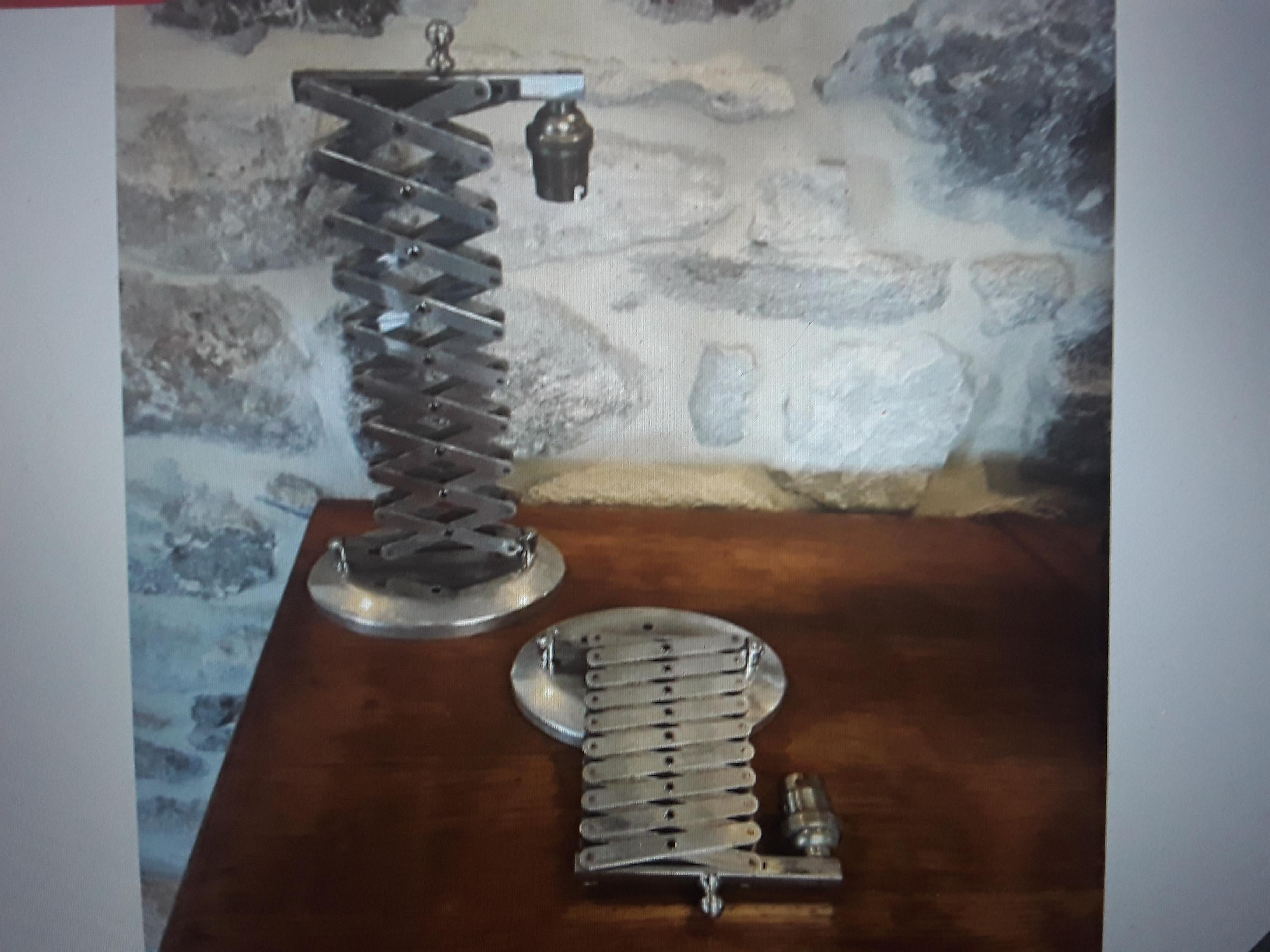 1950's French Loft MCM Large Chromed 