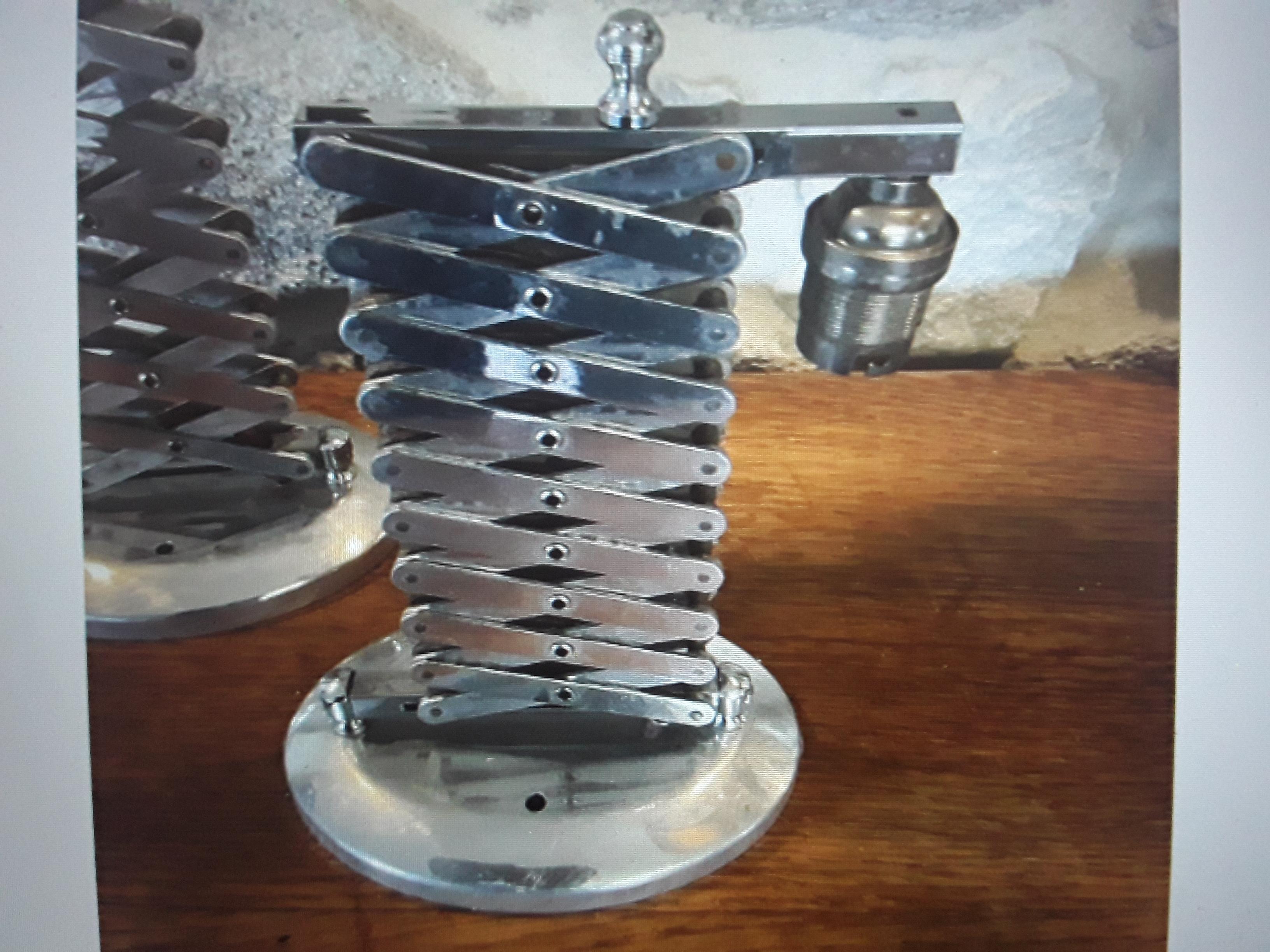 1950's French Loft MCM Large Chromed 