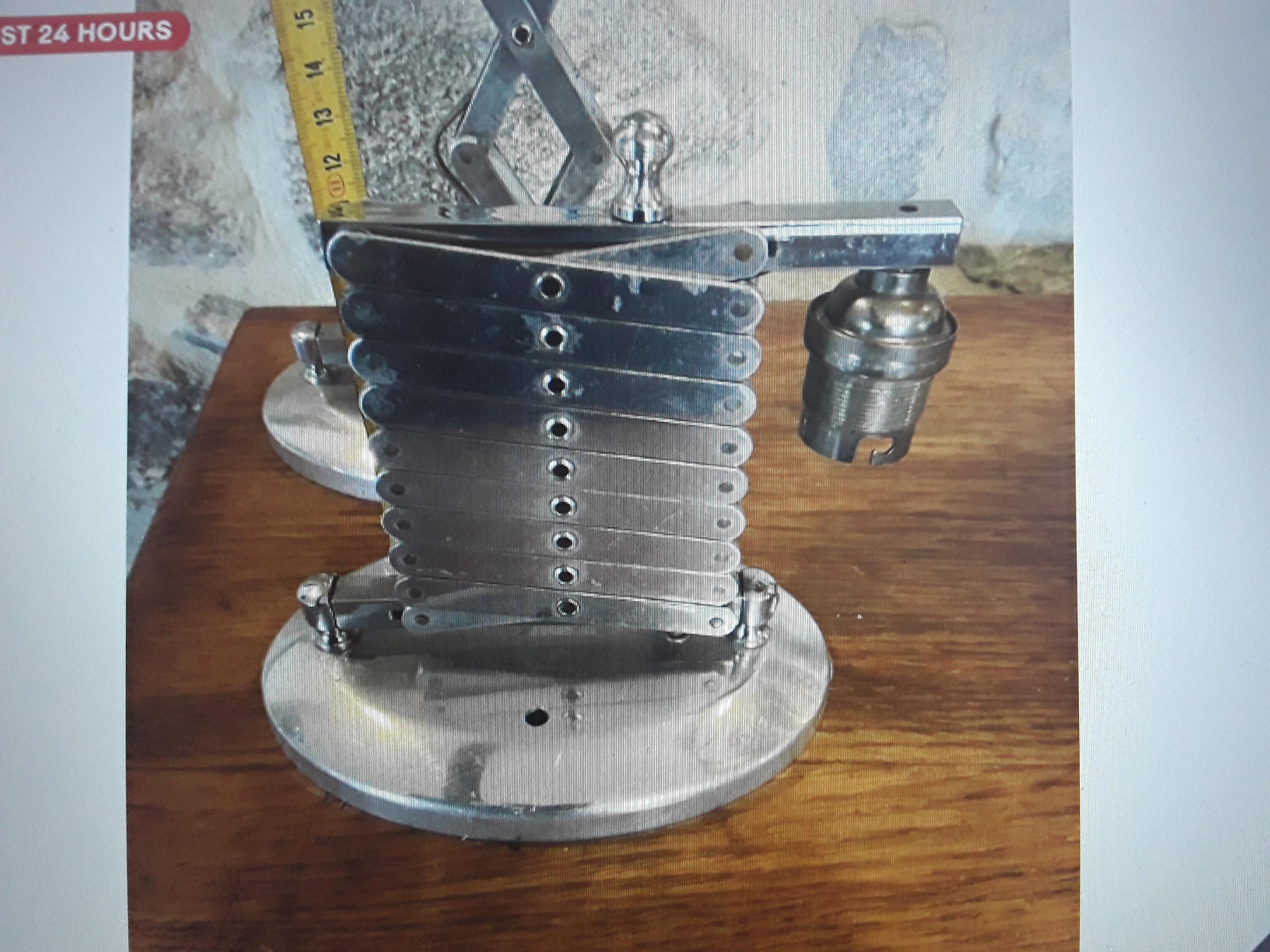 Mid-20th Century 1950's French Loft MCM Large Chromed 