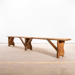 1950's French Long Station Benches - 3 Metre