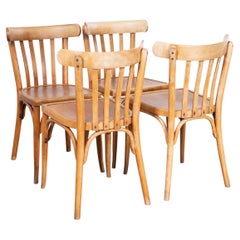 1950’s French Luterma Bleached Bentwood Chairs – Set of Four