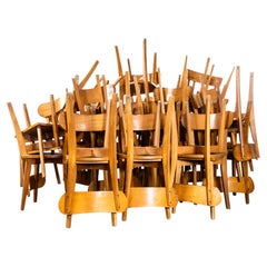 1950’s French Luterma Chapel Bentwood Dining Chairs-Set Of 6