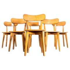 1950’s French Luterma Chapel Bentwood Dining Chairs-Set Of 6