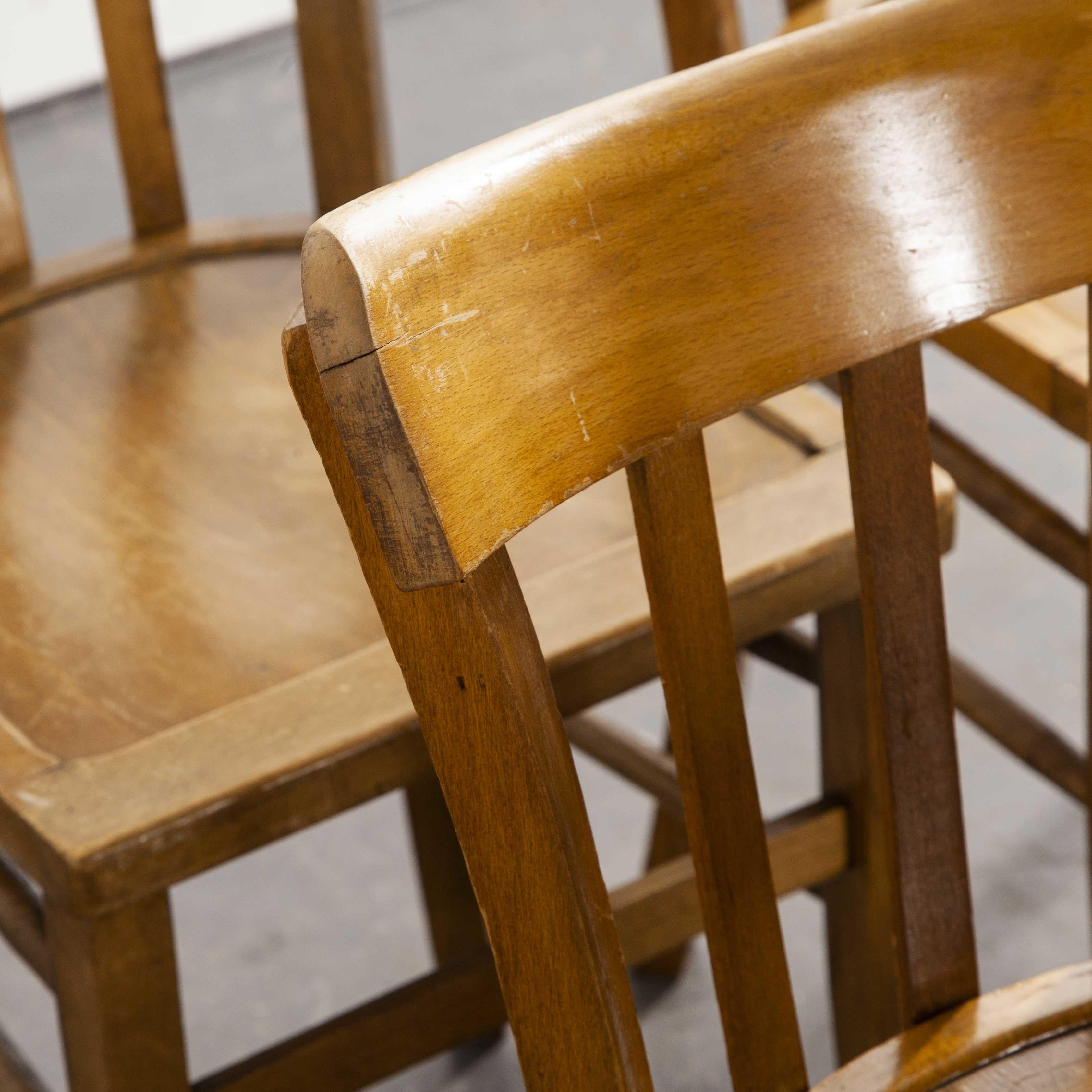 1950s French Made Luterma Bentwood Dining Chairs, Set of Eight 'Model 3' 1