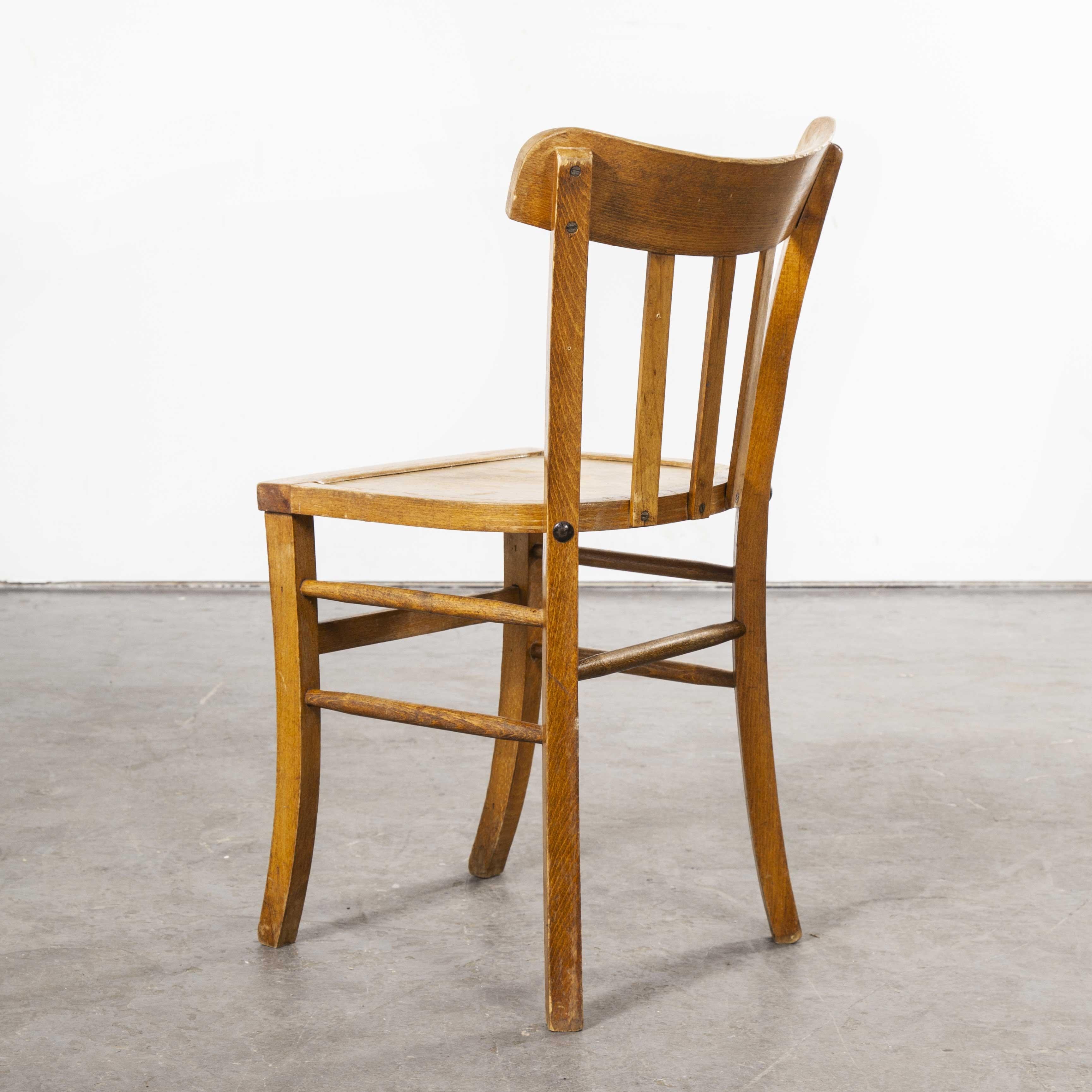 1950s French Made Luterma Bentwood Dining Chairs, Set of Eight 'Model 3' 3
