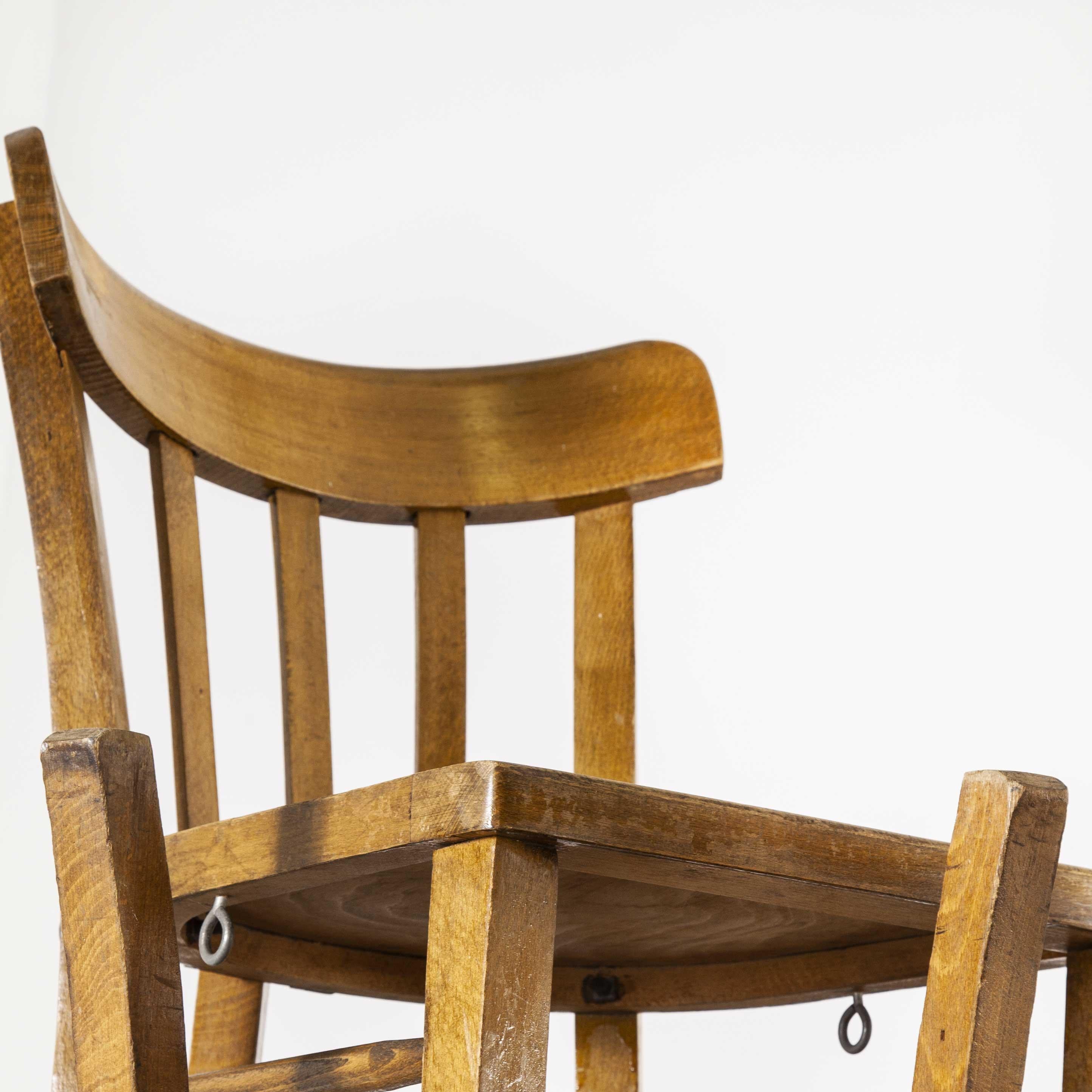 Mid-20th Century 1950s French Made Luterma Bentwood Dining Chairs, Set of Twenty Four 'Model 3'