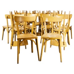 Sedie da pranzo Luterma Bentwood di produzione francese degli anni '50, set di ventiquattro sedie 'Model No.