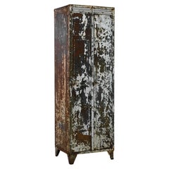 Vintage 1950s French Metal Cabinet