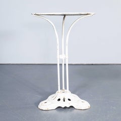 1950's French Metal Tripod Base Outdoor Small Gueridon Table