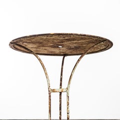 1950’s French Metal Tripod Base Outdoor Small Gueridon Table