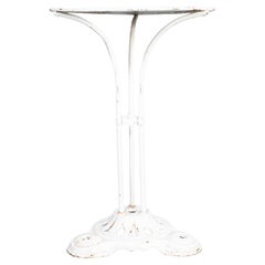 Vintage 1950's French Metal Tripod Base Outdoor Small Gueridon Table