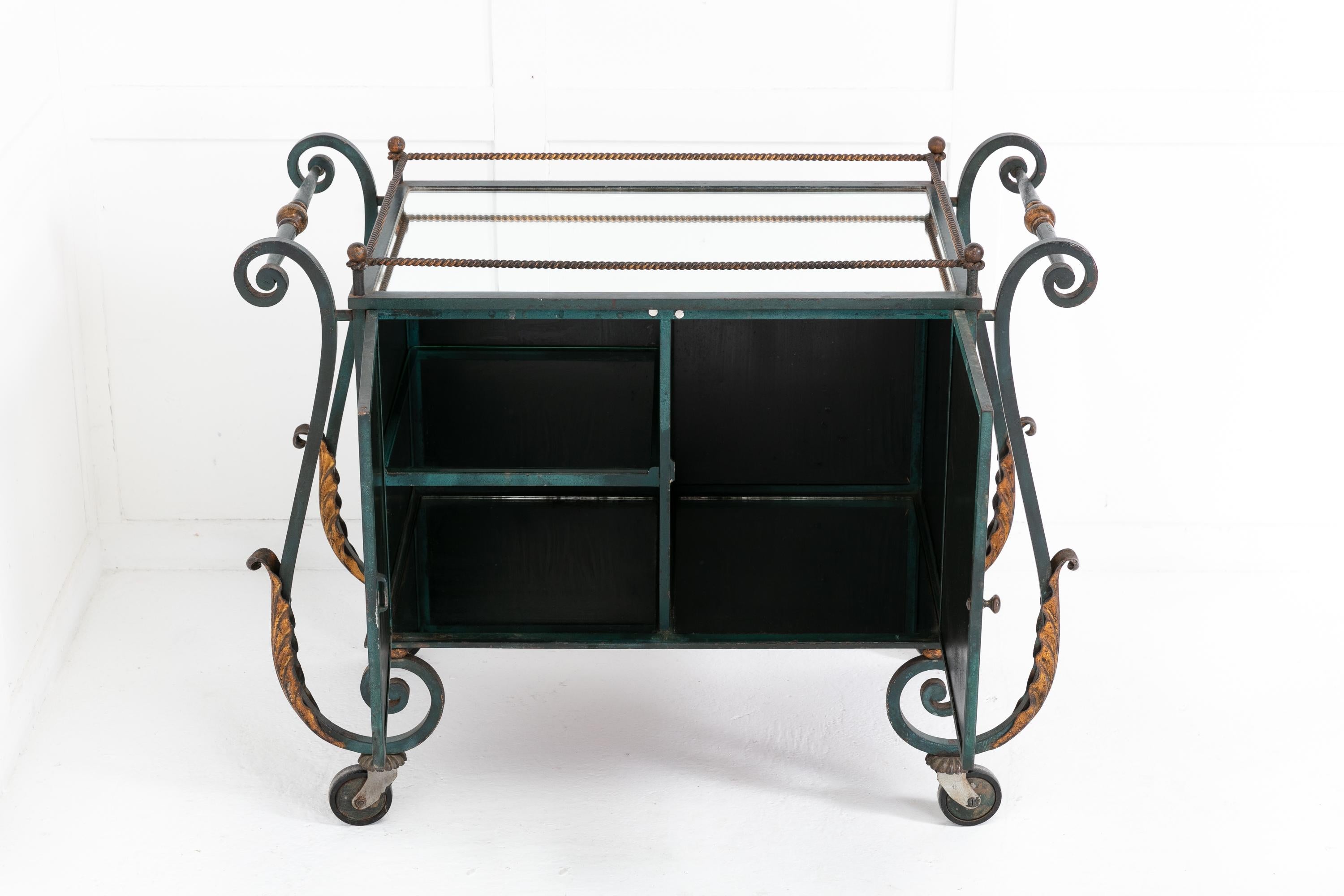 1950s French Metal Trolley For Sale 1