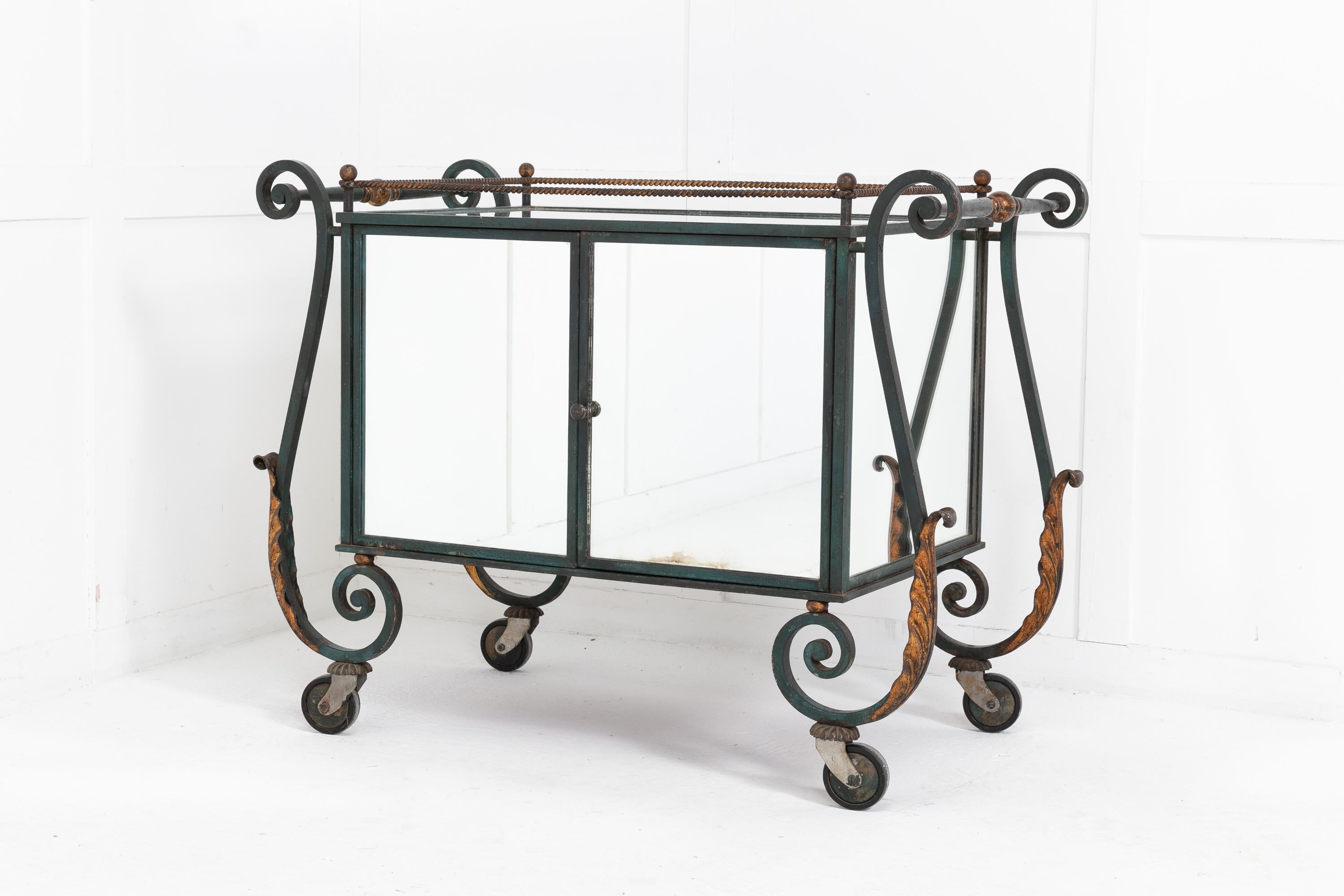 1950s French Metal Trolley For Sale 3