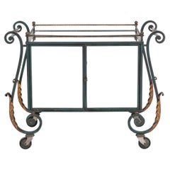 Used 1950s French Metal Trolley