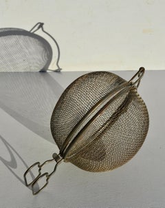 1950s French Metal Wire Salad Basket - Decorative & industrial chic