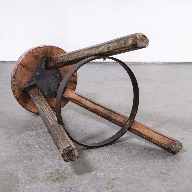 1950's French Mid Century Brutalist Stool For Sale at 1stDibs