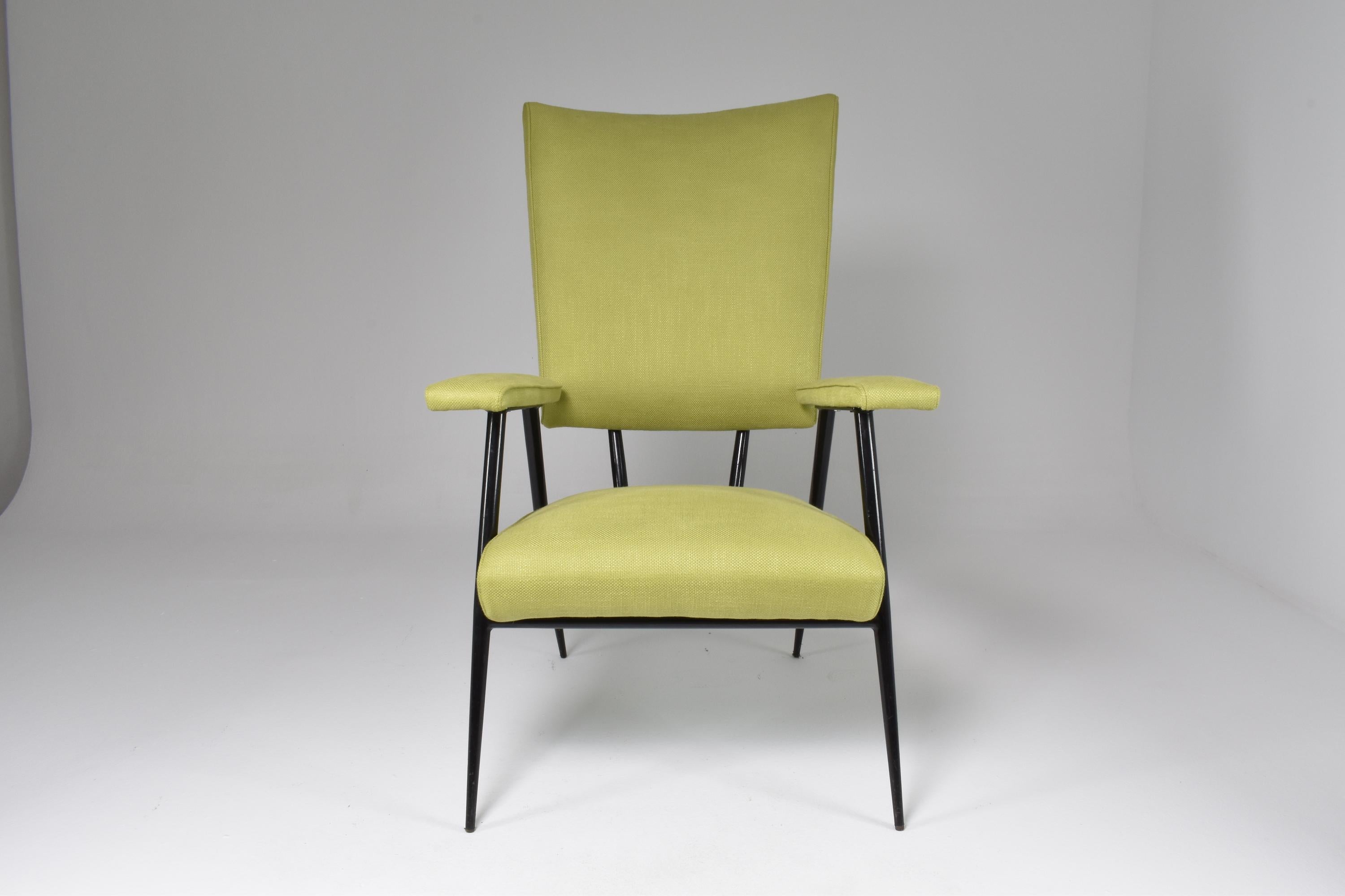 Mid-Century Modern Fauteuil français moderne du milieu du siècle dernier, années 1950 en vente