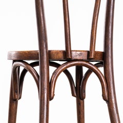 1950's French Mid Tan Hooped Back Classic Dining Chairs - Set Of Six