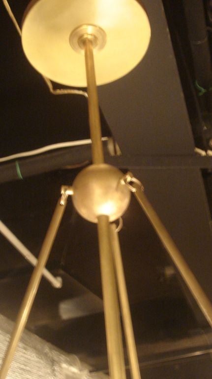 Lámpara colgante de cristal opalino antiguo y latón (se puede personalizar) Metal en venta