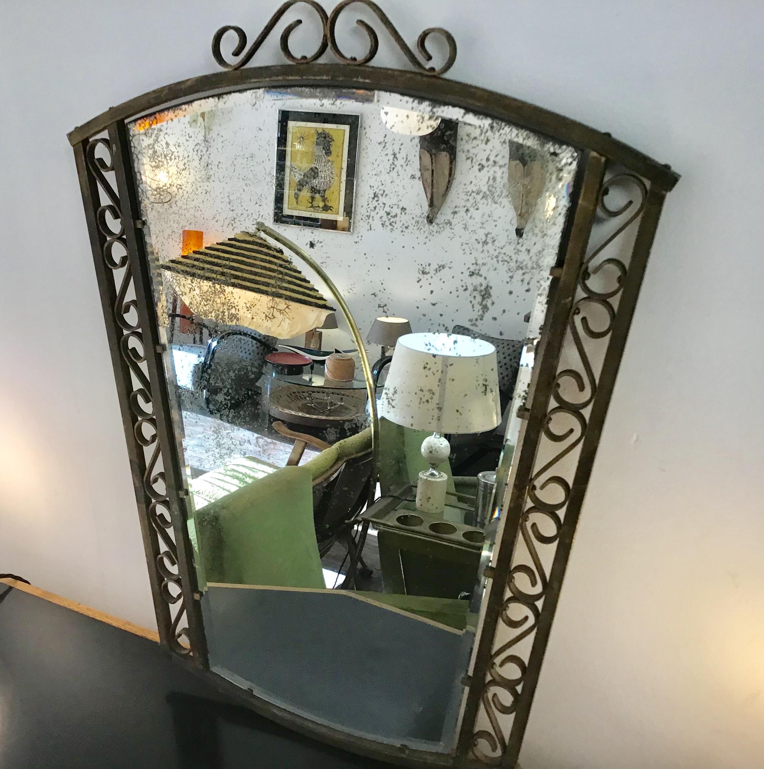 1950s French Mirror In Good Condition In London, Lambeth