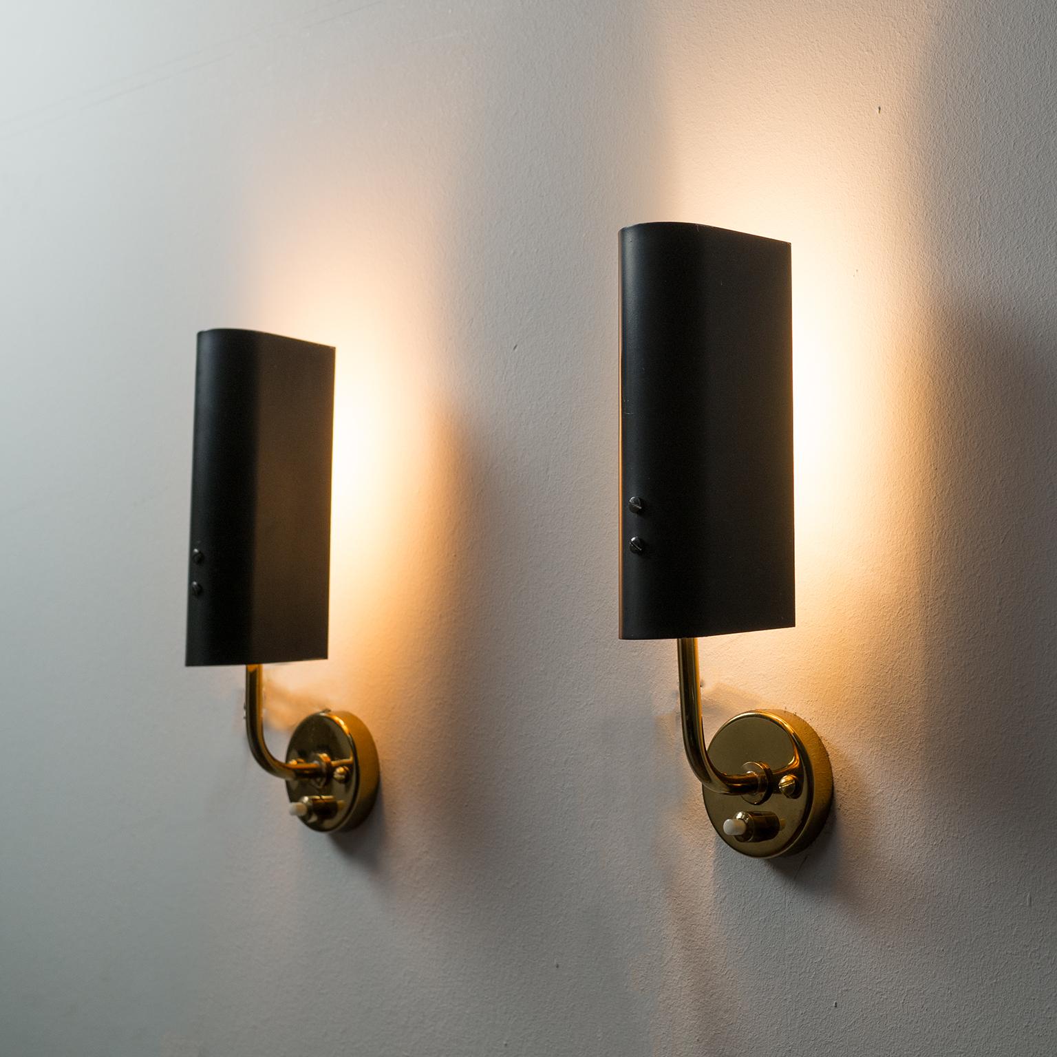 Mid-Century Modern 1950s French Modernist Sconces