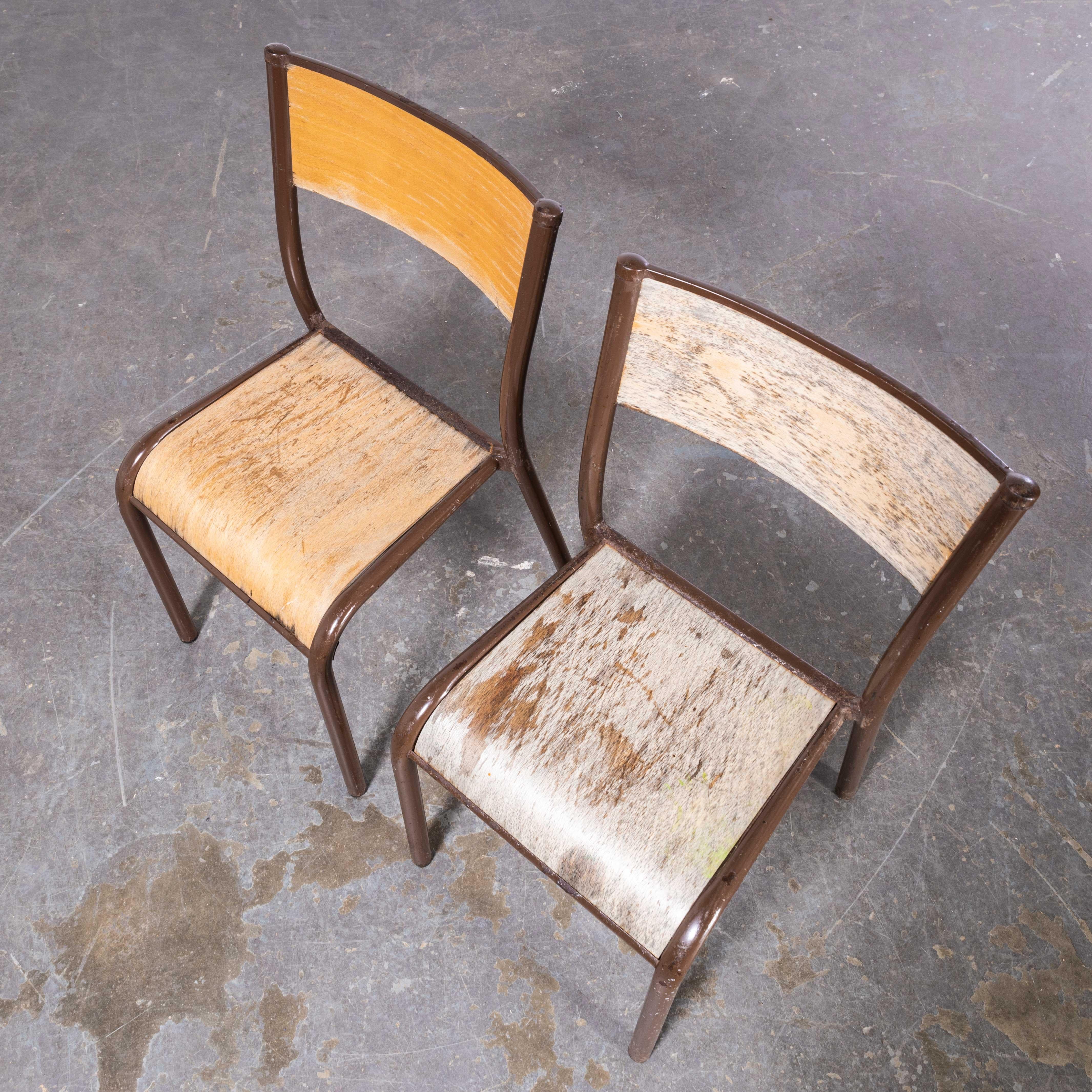 1950s French Mullca Childrens Chairs - Pair For Sale 2