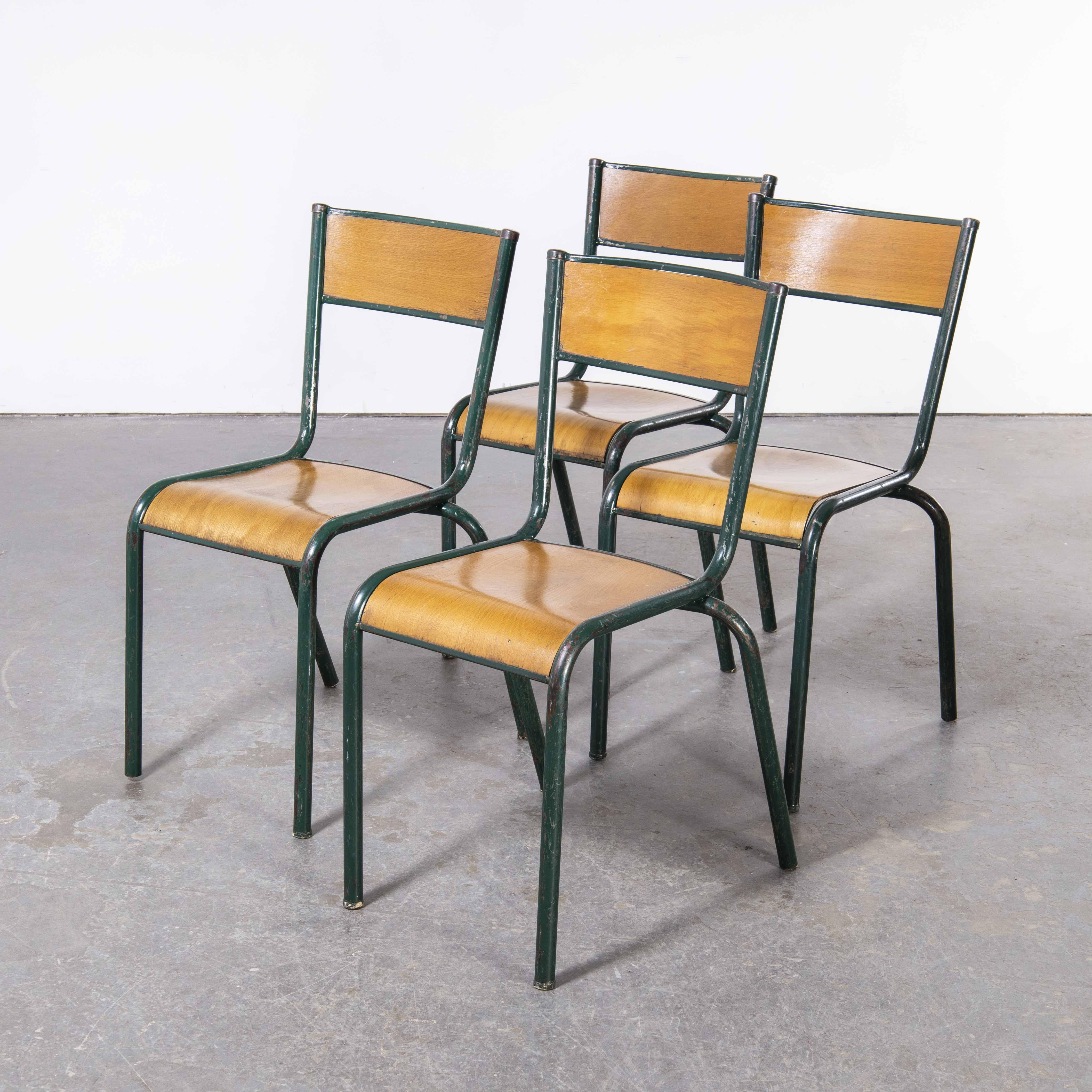 1950’s French Mullca dark green dining chairs model 510 – set of four
1950’s French Mullca dark green dining chairs model 510 – set of four. One of our most favourite chairs, in 1947 Robert Muller and Gaston Cavaillon created the company that went