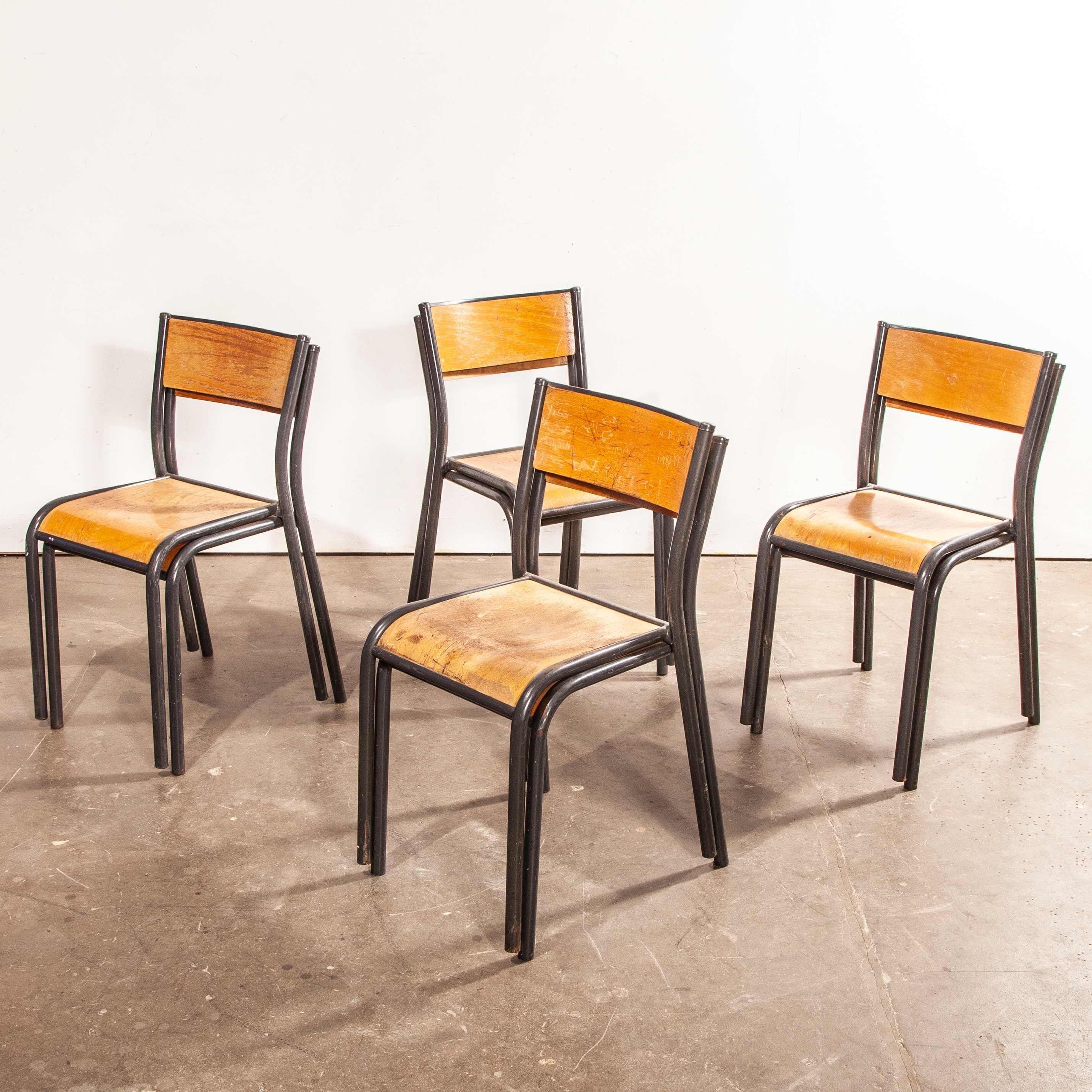 1950s French Mullca Dining Chair, Set of Eight 7