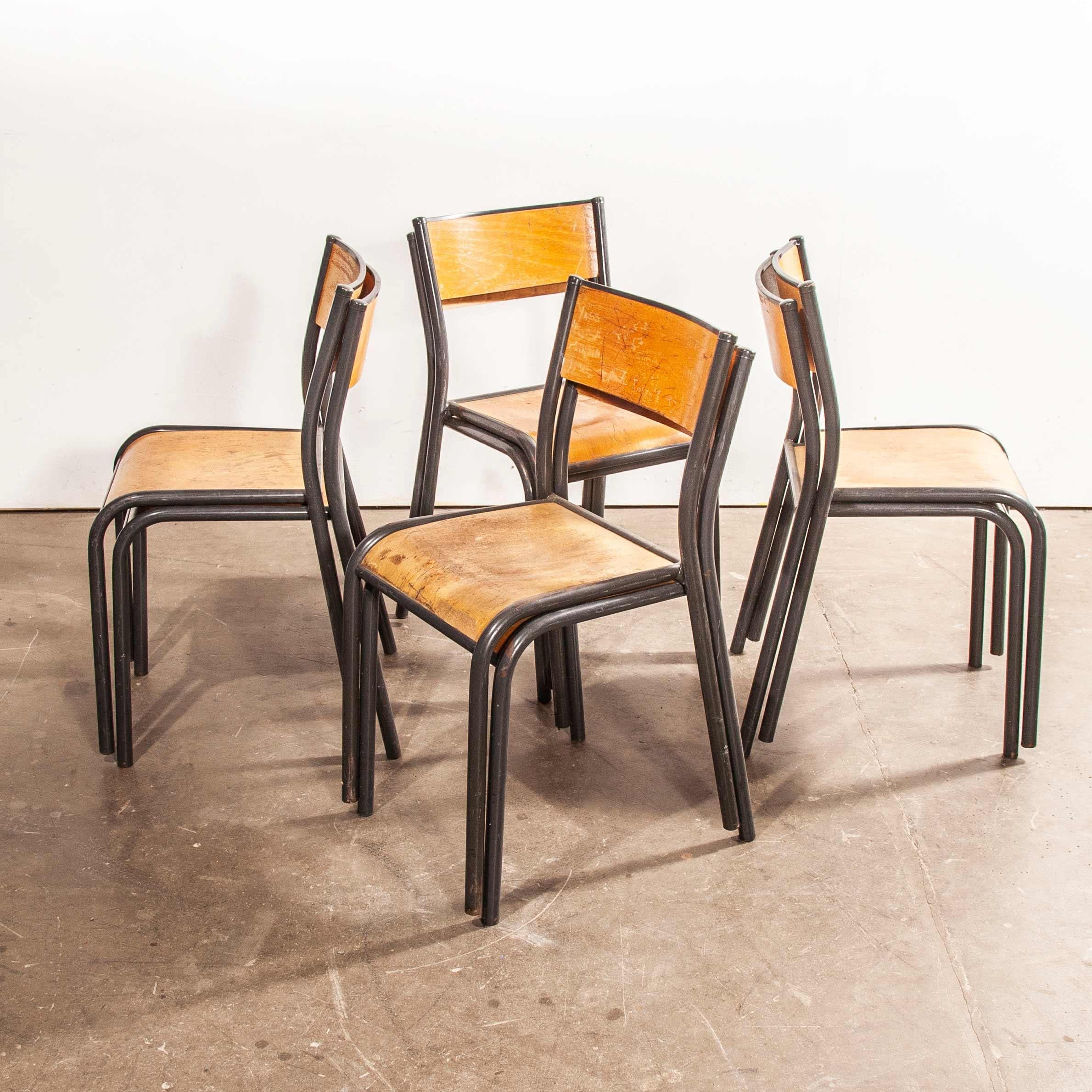 1950s French Mullca Dining Chair, Set of Eight 9