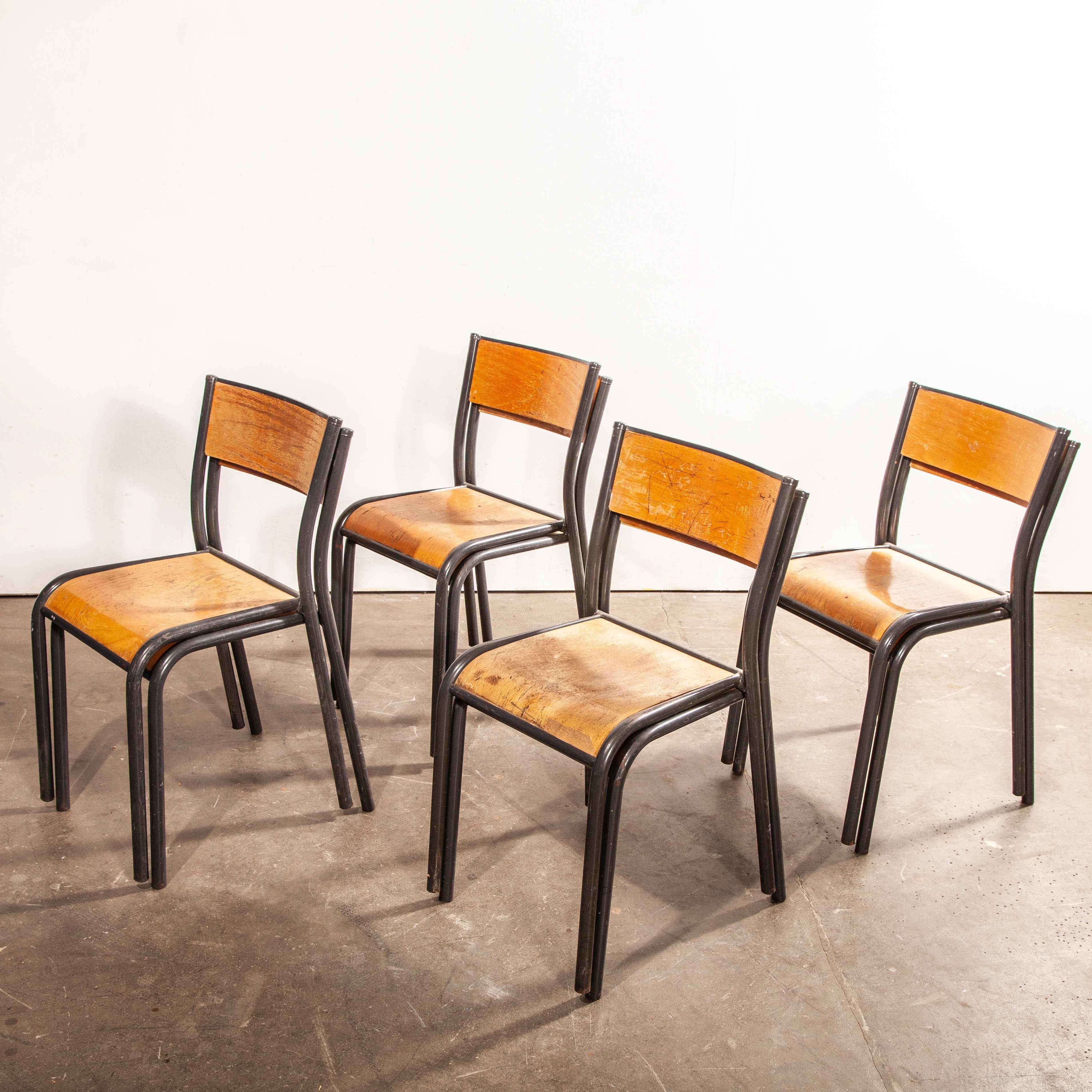 1950s French Mullca Dining Chair, Set of Eight 4