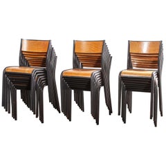 1950s French Mullca Dining Chair, Set Of Twenty-Four