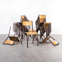 1950's French Mullca Dining Chairs Model 510 - Chocolate - Good Quantities Avail