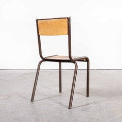 1950's French Mullca Dining Chairs Model 510, Chocolate, Set of Four