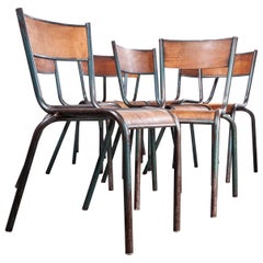 1950s French Mullca Dining Chairs, Set of Eight, Other Quantities Available