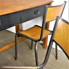 1950s French Mullca Dining Chairs, Set of Four, Other Quantities Available