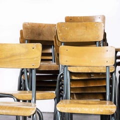 Mullca impilabile francese degli anni '50 Sedia da pranzo, modello Aqua 511, quantità varie