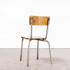 1950’s French Mullca Stacking Dining Chair – Grey Model 511 – Set Of Six