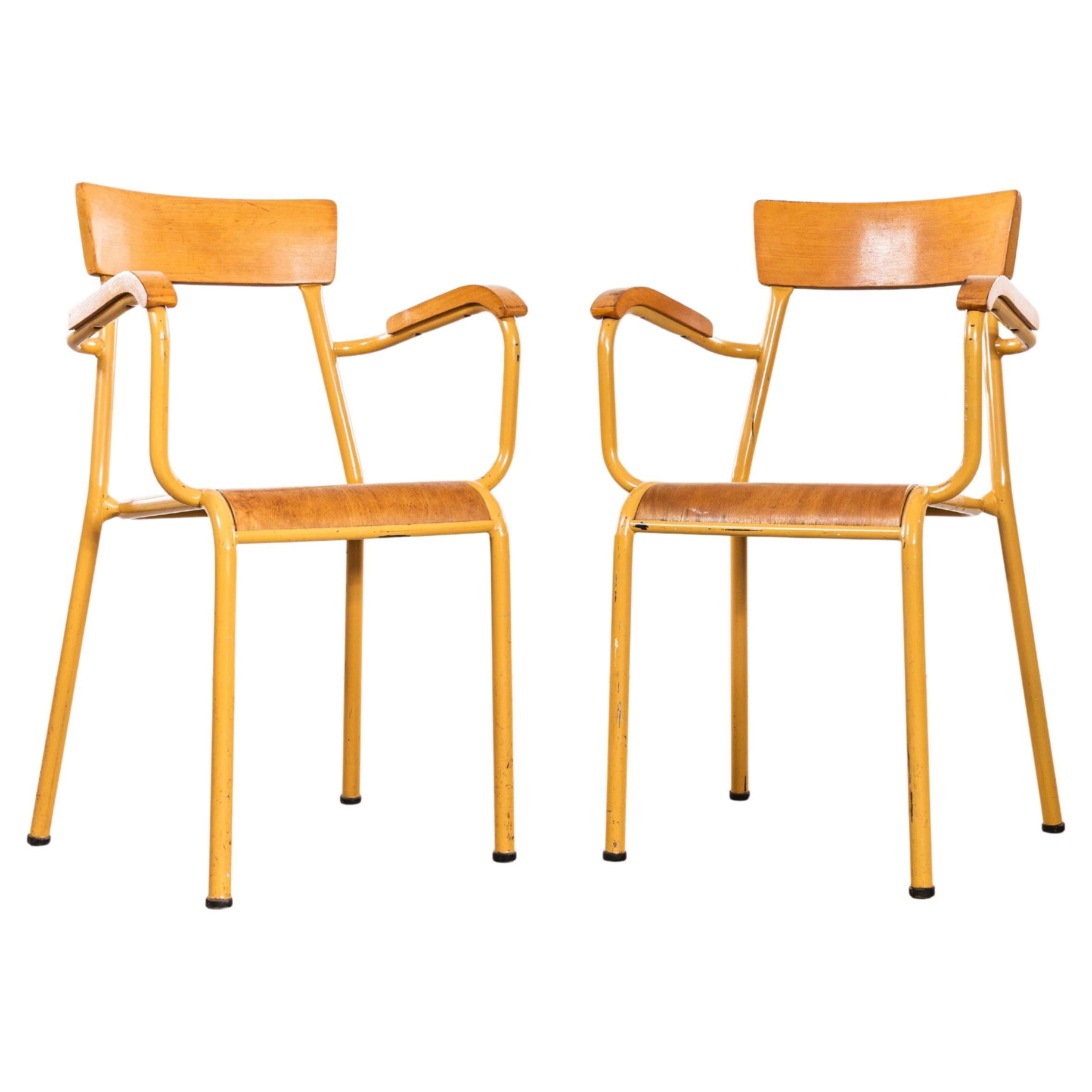 Sillones Franceses Stella Mostaza Años 50 - Pareja en venta