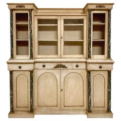 1950er Jahre Französisch Neo-Klassischen Stil Hand gemalt Schrank / Hutch / Sideboard