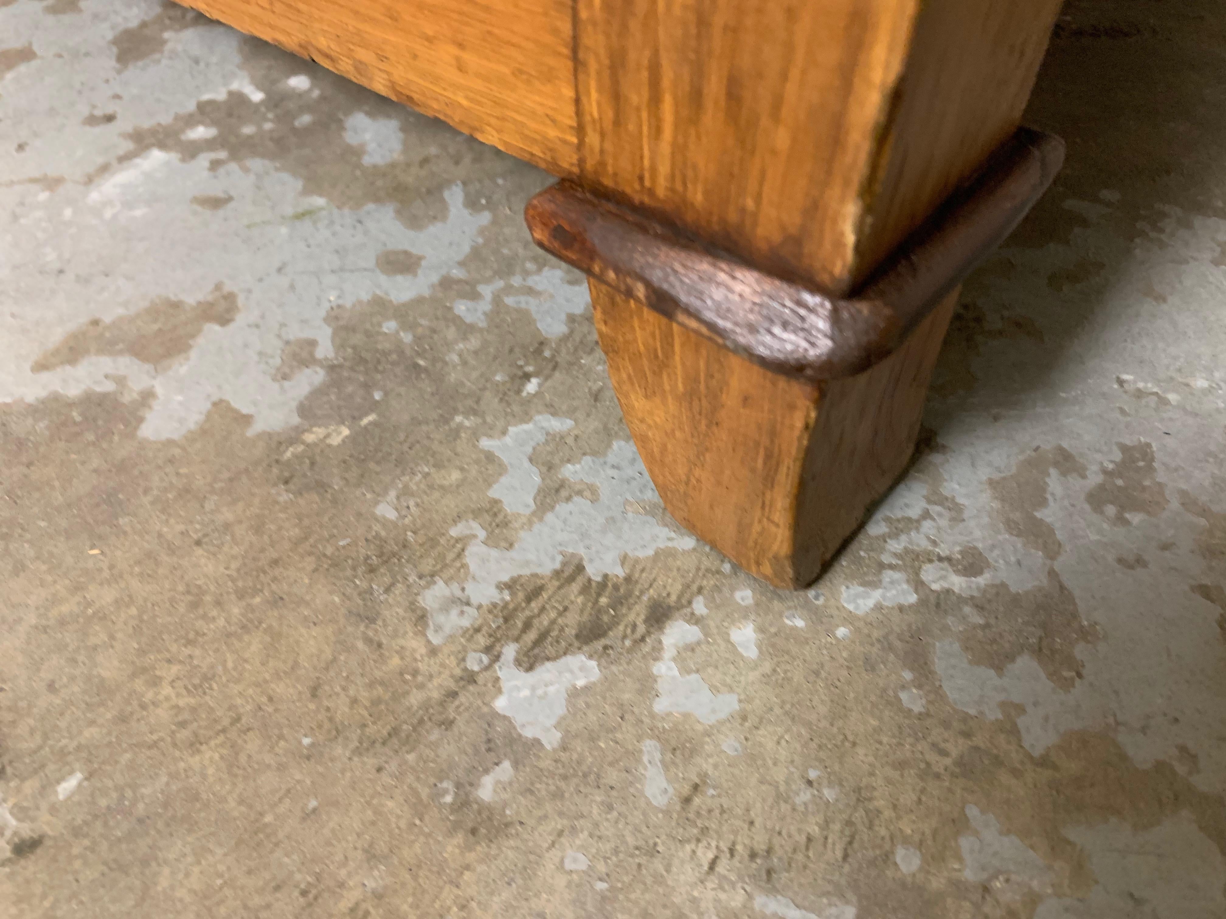 1950's French Oak Petite Lounge Chair For Sale 9