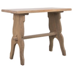 1950s French Oak Side Table