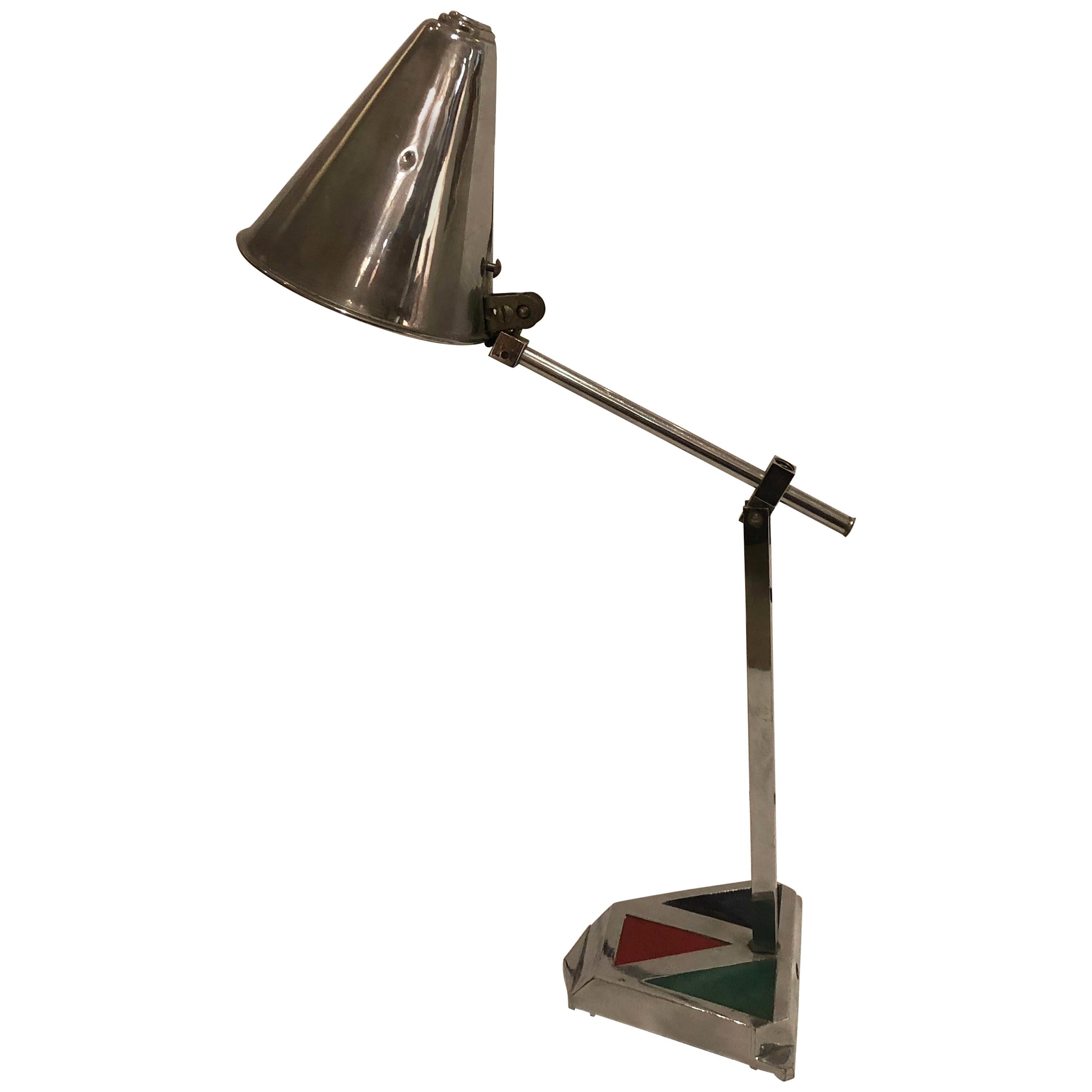 Lampe à pampilles de bureau française des années 1950