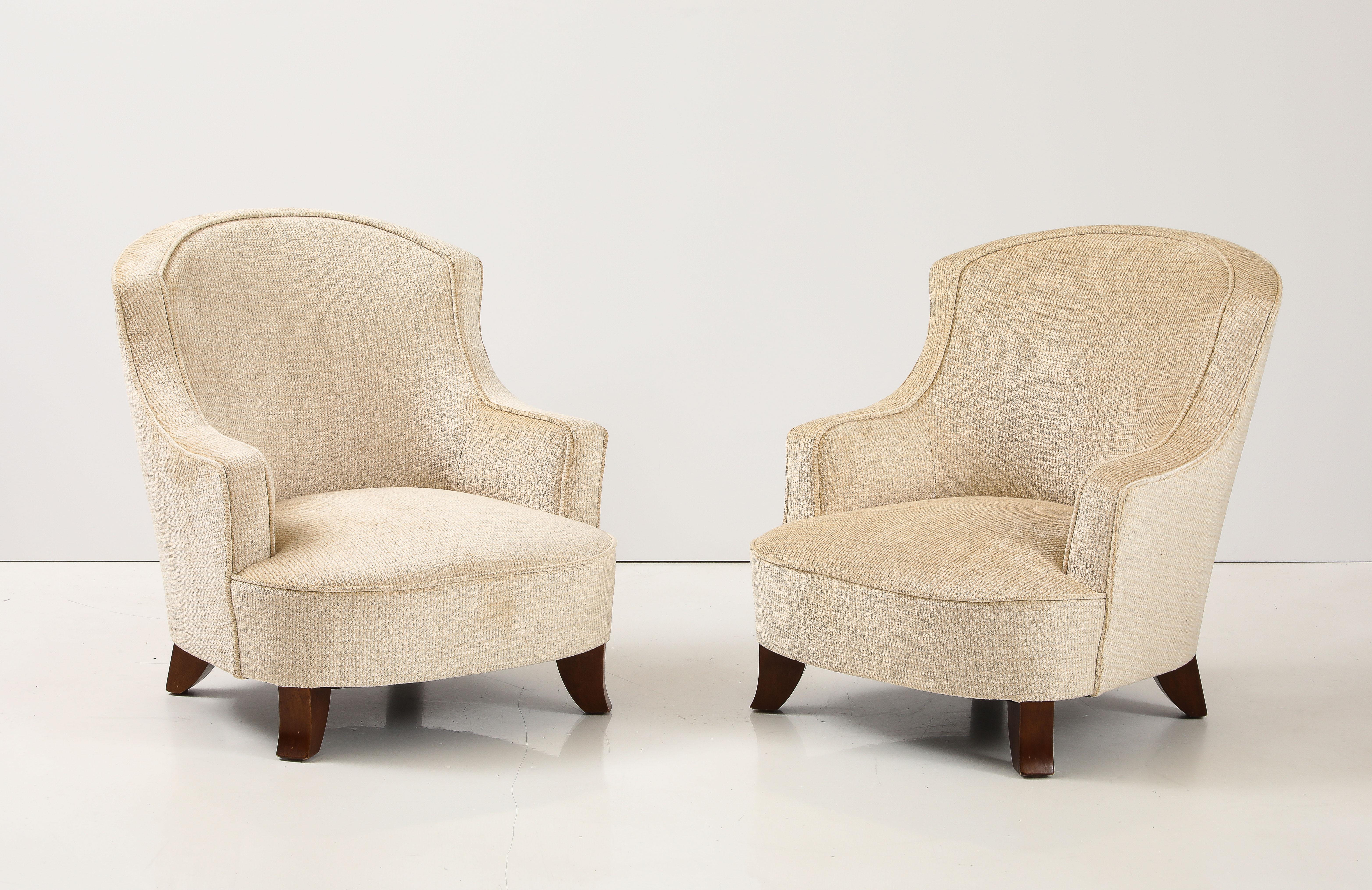 1950's French Petite Lounge Chairs 3