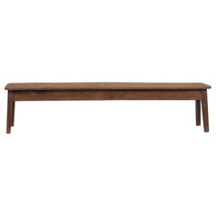 1950s french pine farmhouse bench
