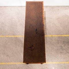 1950's French Pitch Pine Large Rectangular Dining Table
