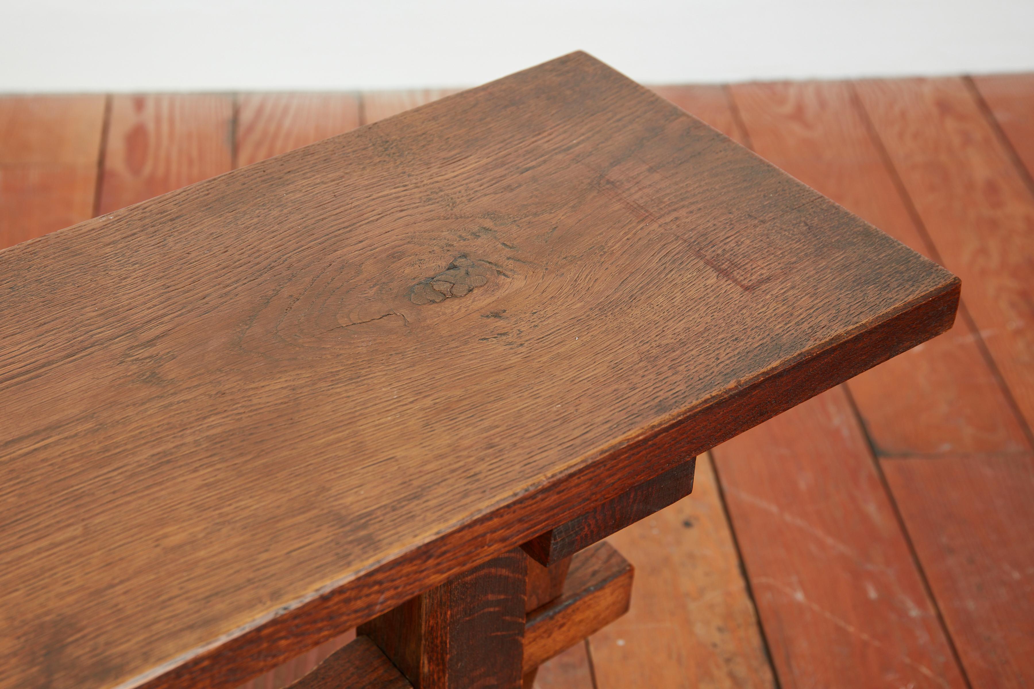 1950's French Plank Bench  For Sale 3