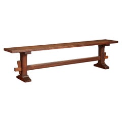 1950's French Plank Bench